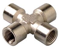 Airpress 37603 Kruisstuk 4x - Binnen - Messing - 1/2"