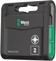 Wera Bit-Box 20 PZ 20-delige Bitset - Pozidriv - PZ2