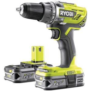 Ryobi ONE+ Accu-Boormachine R18DD3-225S schroeftol 18Volt, 2x Li-Ion batterij 2,5Ah