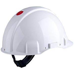 3M G3001NUV-VI Veiligheidshelm met draaiknop - Wit - Plastic sweatband - di-electrisch (440V)