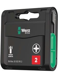 Wera Bit-Box 20 RZ PH 20-delige Bitset - Philips - PH2