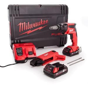 Milwaukee M18 FSGC-202X 18V Li-Ion accu Gipsschroefmachine / Bandschroefmachine set (2x 2,0Ah) in HD Box - koolborstelloos