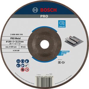 Bosch Doorslijpschijf gebogen Expert for Metal A 30 S BF, 180 mm, 3,0 mm