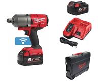 Milwaukee M18 ONEFHIWF34-502X 18V Li-Ion accu Slagmoersleutel set (2x 5,0Ah accu) in HD Box - 3/4" - 1624Nm