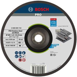 Bosch 2608600710 Expert Rapido Doorslijpschijf - 180 x 22,23mm - metaal