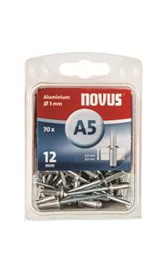 novus Popnagels A5 X 12 mm Alu SB - 70 Stuks