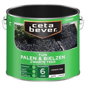 CetaBever palen & bielzen zwarte teer mat 2,5 l