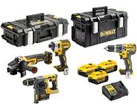 DeWalt DCK422P3 18V XR 4-delige voordeelset met 3x 5,0Ah in Toughsystem koffers