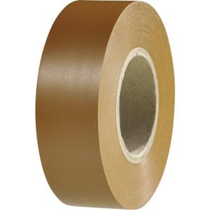 HellermannTyton HelaTape Flex 1000+ Isolatietape Bruin (l x b) 20 m x 19 mm Inhoud: 1 rollen