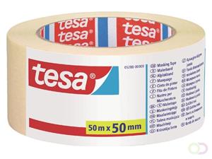 tesa Universal afplaktape 50 mm 50 meter geel