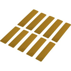 toolcraft RTS25/100-YL Klebestreifen RTS Gelb (L x B) 100mm x 25mm 10St.