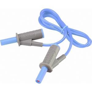 Voltcraft Sicherheits-Messleitung [Lamellenstecker 4mm - Lamellenstecker 4 mm] 0.75m Blau MSB-501 X958471