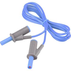 Veiligheidsmeetsnoer [Banaanstekker 4 mm - Banaanstekker 4 mm] 1.5 m Blauw Voltcraft MSB-501