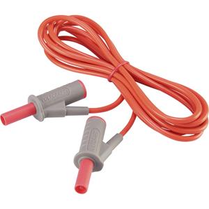 Veiligheidsmeetsnoer [Banaanstekker 4 mm - Banaanstekker 4 mm] 2 m Rood Voltcraft MSB-501