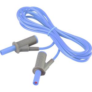 Hochflexible Sicherheits-Messleitung [Lamellenstecker 4mm - Lamellenstecker 4 mm] 2.00m Blau MSB-501 X958691 - Voltcraft