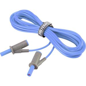 Veiligheidsmeetsnoer [Banaanstekker 4 mm - Banaanstekker 4 mm] 5 m Blauw Voltcraft MSB-501