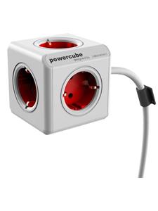 Allocacoc 1306RD/DEEXPC 5AC outlet(s) 1.5m Rood, Wit power uitbreiding