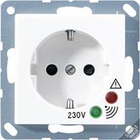 Jung AS500 wandcontactdoos creme met beschermingscontact 16 A 250V