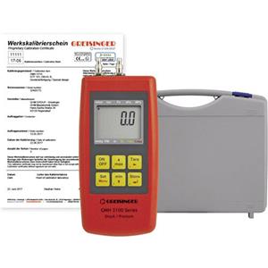 Gasdrukmeter Greisinger GMH3161-12-WPD5 Luchtdruk, Niet-agressieve gassen, Corrosieve gassen 0 - 1.3 bar Kalibratie conform ISO