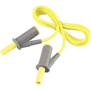 Veiligheidsmeetsnoer [Banaanstekker 4 mm - Banaanstekker 4 mm] 1 m Geel Voltcraft MSB-501