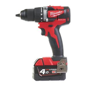 Milwaukee M18 CBLDD-402C 18V Li-Ion accu boor-/schroefmachine set (2x 4.0Ah accu) in koffer - koolborstelloos