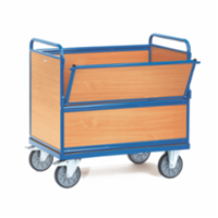 Fetra Holzkastenwagen mit Wänden und Boden aus Holz 1000x700