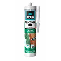 bison siliconenkit bouw transparant koker 300 ml