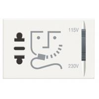 legrand Rasiersteckdose Axolute Weiß HD4177
