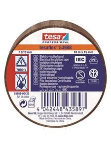 tesa flex Insulating tape IEC 10m x 15mm brown