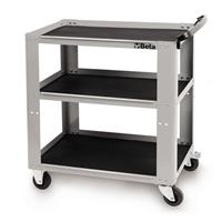 Beta C51 G Grijze Trolley Gereedschapswagen - 3 plateaus