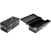 Yato - Werkzeugkoffer Black Metall Werkzeugkiste Werkzeugbox Werkzeugkasten Werkzeug Kasten