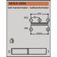 Schneider Beltrafo 230v 8v /12v 1.5A In