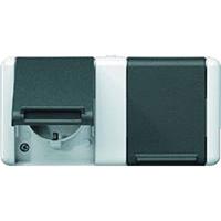 Jung 8220 W - Schuko socket 2-fold, 8220W