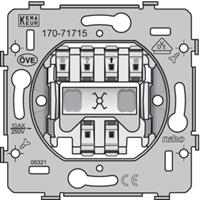 Niko kruisschakelaar 10A 250V met insteekklemmen incl. wip creme