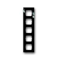 Busch-Jaeger 5fach Rahmen Rahmen Schwarz, Tiefschwarz (RAL 9005) 2CKA001754A4413