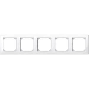 Schneider 478519 - Frame 5-gang white 478519, special offer