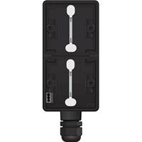 Hydro onderbak 2-voudig met wartel zwart verticaal 761-84251