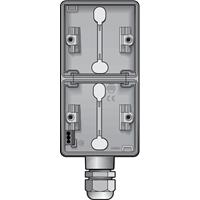 Hydro onderbak 2-voudig met wartel grijs