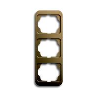 BUSCH-JAEGER ALPHA Rahmen 3f bronze matt vertikal Metall Unterputz Installation
