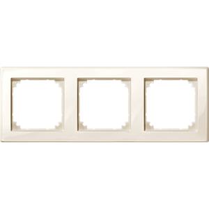 Schneider 478344 - Frame 3-gang cream white 478344, special offer