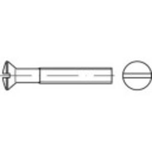 toolcraft Linsensenkschrauben M4 25mm Schlitz DIN 964 Messing galvanisch vernickelt 200St