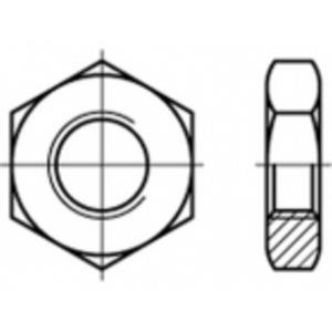 Zeskantmoeren M8 ISO 8675 Staal Galvanisch verzinkt 100 stuks toolcraft TO-5435682