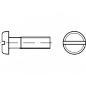 Platkopschroeven M6 35 mm Sleuf ISO 1580 RVS A4 50 stuks toolcraft TO-5360823