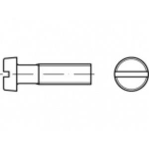 Cilinderschroeven M6 50 mm Sleuf ISO 1207 RVS A4 100 stuks toolcraft TO-5359455
