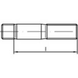 Tapeinden M12 85 mm DIN 938 RVS A4 10 stuks toolcraft TO-5358291