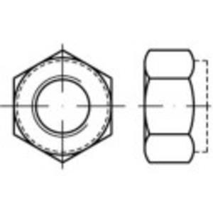Zeskantmoeren M10 DIN 6924 Staal Galvanisch verzinkt 100 stuks toolcraft TO-5430009