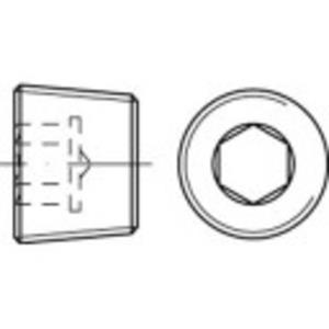 Sluitschroeven 1/8 mm Binnenzeskant (inbus) DIN 906 Messing 100 stuks toolcraft TO-5449242