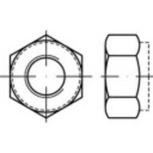 Zeskantmoeren M4 ISO 7040 Staal Galvanisch verzinkt 200 stuks toolcraft TO-5430234