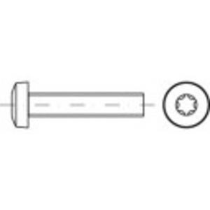 Lenskopschroeven M3 10 mm Binnen Torx ISO 14583 Staal Galvanisch verzinkt 200 stuks toolcraft TO-5440845