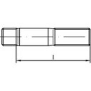 toolcraft Stiftschrauben M20 55mm DIN 938 Stahl galvanisch verzinkt 10St.